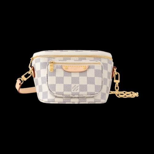 Louis Vuitton Mini Bumbag 'White Damier Azur Canvas'