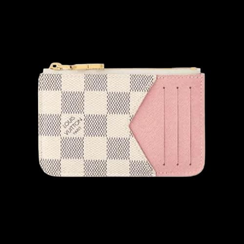 Louis Vuitton Romy Card Holder 'White Damier Azur Canvas'