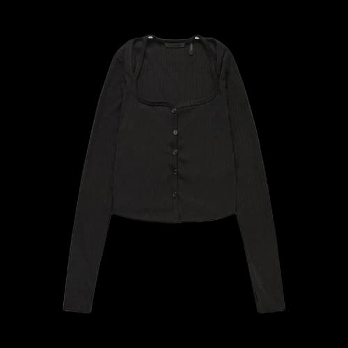 Helmut Lang Square Neck Cardigan 'Black'