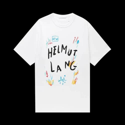 Helmut Lang Scribbled Capsule T-Shirt 'White'