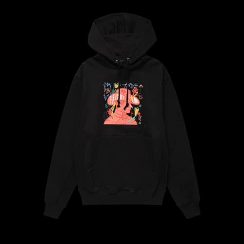 Helmut Lang Scribble Capsule Hoodie 'Black'