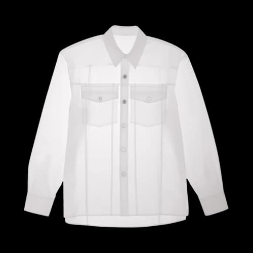 Helmut Lang Poplin Trucker Shirt 'White'