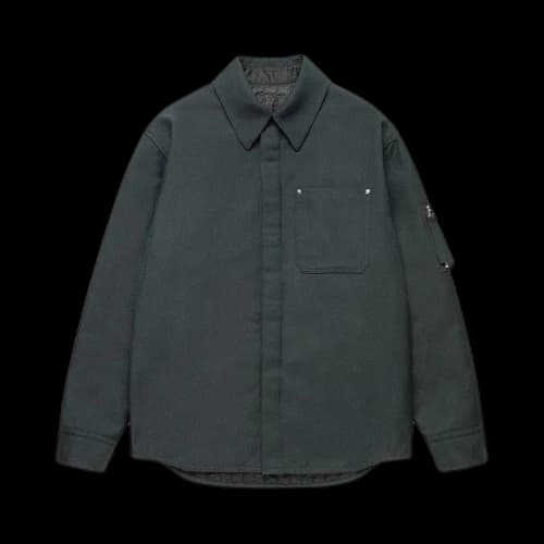 Helmut Lang Garbadine Shirt Jacket 'Evergreen'