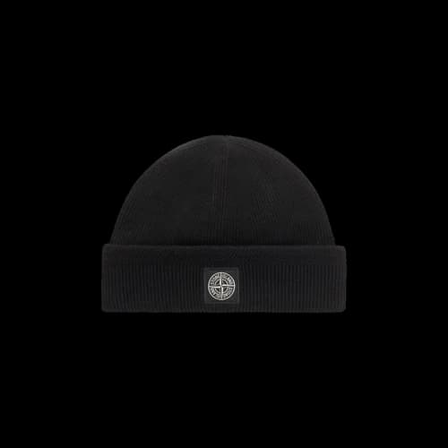 Stone Island Compass Logo Beanie 'Black'