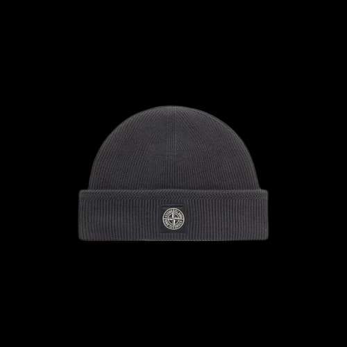 Stone Island Compass Logo Beanie 'Charcoal'