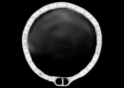 Dior x Daniel Arsham Matte-Finish Chain Necklace White