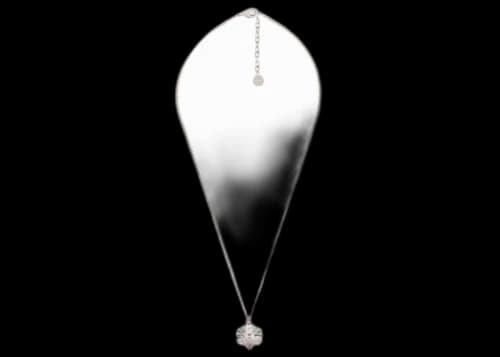 Dior And Shawn Pendant Necklace Silver