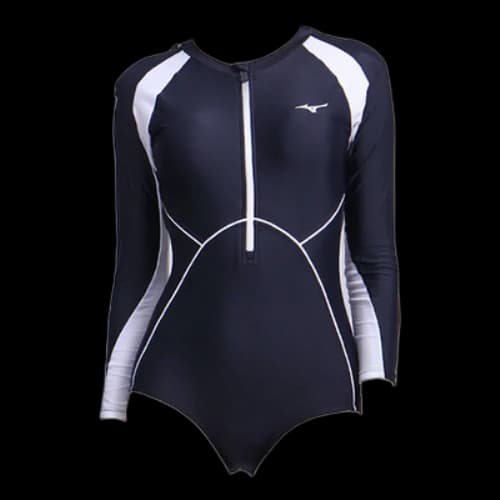 Mizuno Long Sleeve Swimsuit 'Navy'