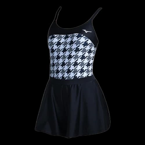 Mizuno One Piece Skirt Set Swimsuit 'Black'