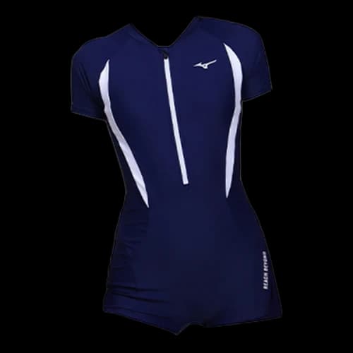 Mizuno Short Sleeve Swimsuit 'Navy' (Women's)