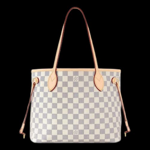 LOUIS VUITTON Neverfull PM Damier Azur Canvas Handbag 'Grey Gold' (Women's)