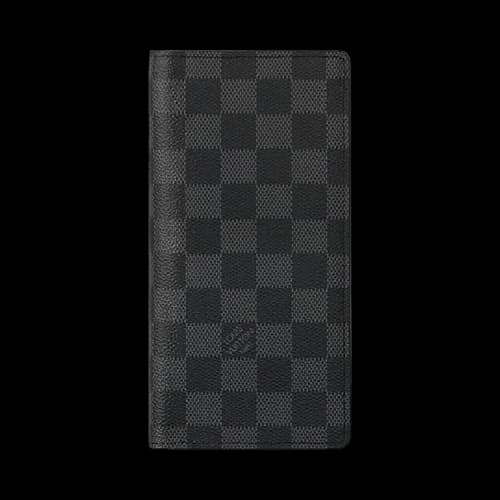 Louis Vuitton Brazza Wallet 'Black Damier Graphite Canvas'