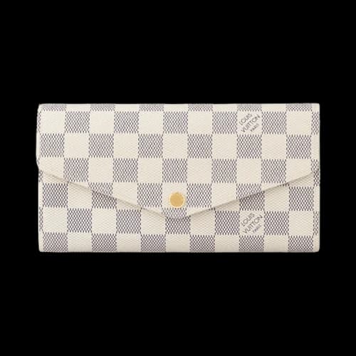 Louis Vuitton Sarah Wallet 'White Damier Azur Canvas'