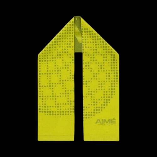 Aimé Leon Dore x New Balance Geo Print Wool Scarf 'Lime'