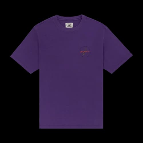 Aimé Leon Dore x New Balance Garment Dyed Logo Tee 'Purple'