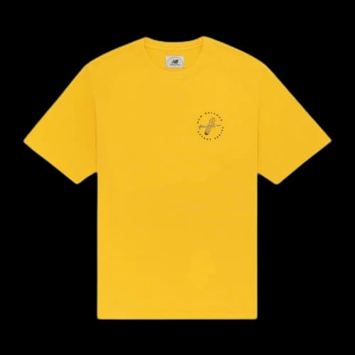 Aimé Leon Dore x New Balance Garment Dyed Logo Tee 'Yellow'