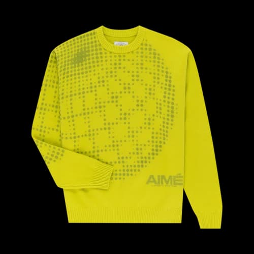 Aimé Leon Dore x New Balance Geo Print Crewneck Sweater 'Lime'