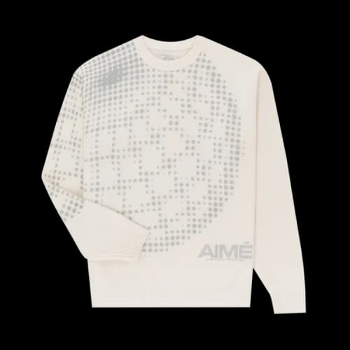 Aimé Leon Dore x New Balance Geo Print Crewneck Sweater 'Pristine'