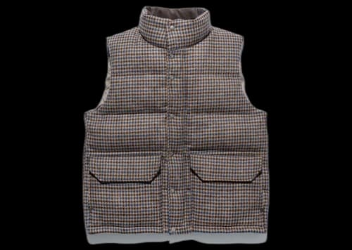 The North Face Purple Label Harris Tweed Sierra Vest Beige