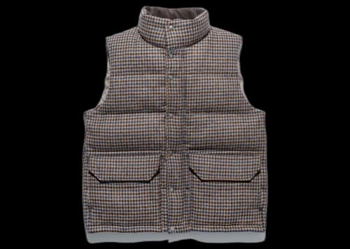 The North Face Purple Label Harris Tweed Sierra Vest Charcoal