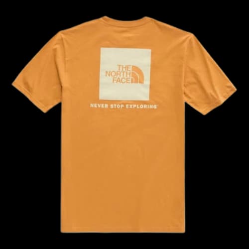 THE NORTH FACE Box Logo Short Sleeve Unisex Yellow