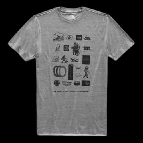 THE NORTH FACE Short-sleeve Our DNA Tee Printing Short Sleeve US Edition Gray