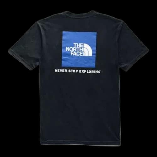 THE NORTH FACE Box Logo Tee Classic Printing Short Sleeve Couple Style Black