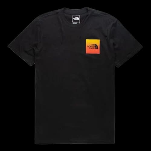 THE NORTH FACE Box T-Shirt Gradient Back Large Logo Short Sleeve Unisex Black