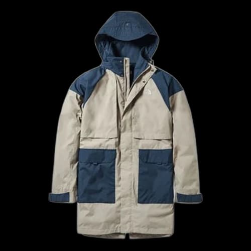 THE NORTH FACE Outdoor Windproof Water Repellent mid-length Jacket Beige