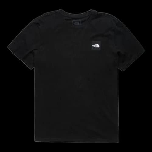THE NORTH FACE Box Black Classic Back Large Logo Short Sleeve Couple Style Black