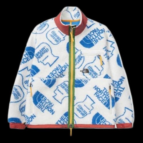 THE NORTH FACE x Brain Dead Crossover Full Print polar fleece Jacket White