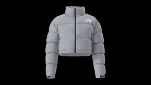 The North Face Women's Nuptse Short Jacket Blue Flax