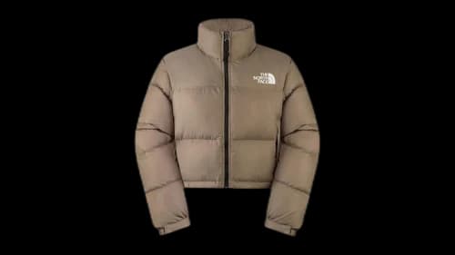 The North Face Women’s Nuptse Short Jacket Mocha Brown