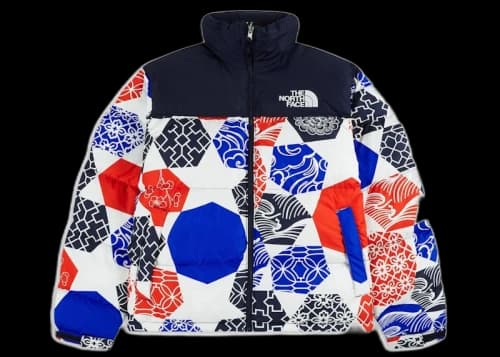 The North Face 1996 Retro Nuptse IC Geo Print Jacket Blue