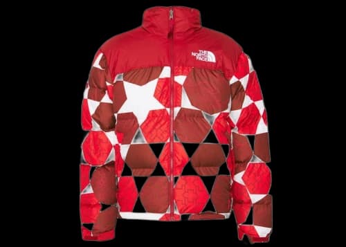 The North Face 1996 Retro Nuptse IC Geo Print Jacket Fiery Red