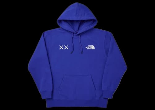 KAWS x The North Face Popover Hoodie Bolt Blue