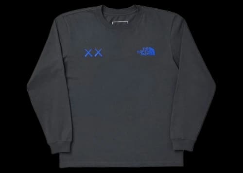 KAWS x The North Face L/S Tee Asphalt Grey