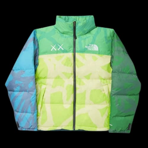 The North Face x KAWS Retro 1996 Nuptse Jacket 'Safety Green'