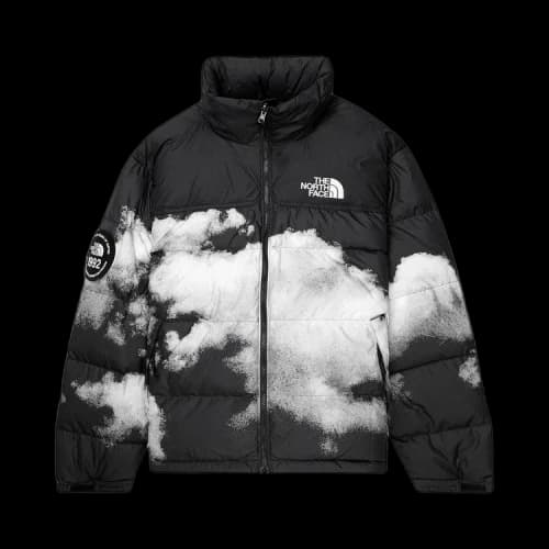 The North Face Printed 92 Retro Anniversary Nuptse Jacket 'Black'