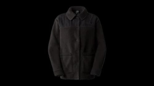 The North Face Cragmont Fleece Shacket Hoodie Black