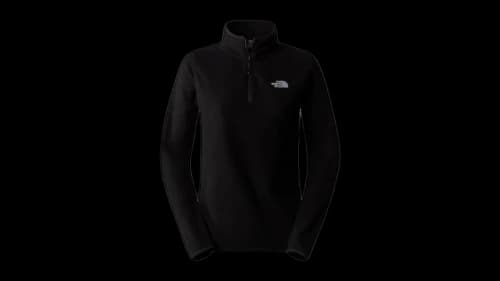 The North Face 100 Glacier 1/4 Zip Jacket Black/NPF