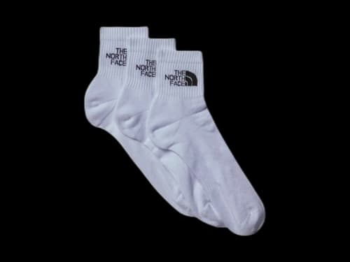 The North Face Multi Sport Cushion 1/4 3-Pack Socks TNF White