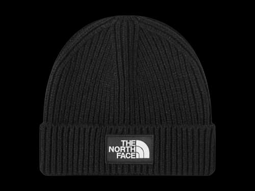 The North Face Logo Box Cuffed Beanie Black