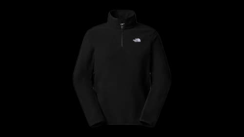 The North Face Glacier Fleece 1/4 Zip Hoodie Black