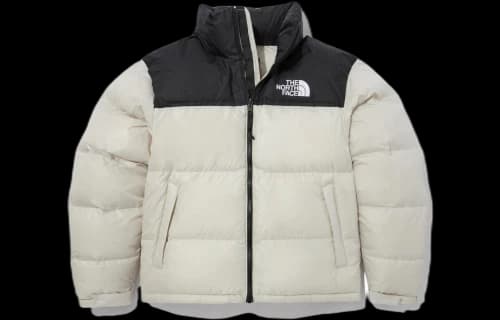 THE NORTH FACE FW22 Logo Nuptse Puffer Jacket 'Beige'