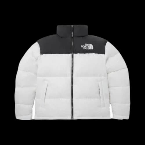 The North Face 1996 Eco Nuptse Jacket Asia Sizing 'White Black'