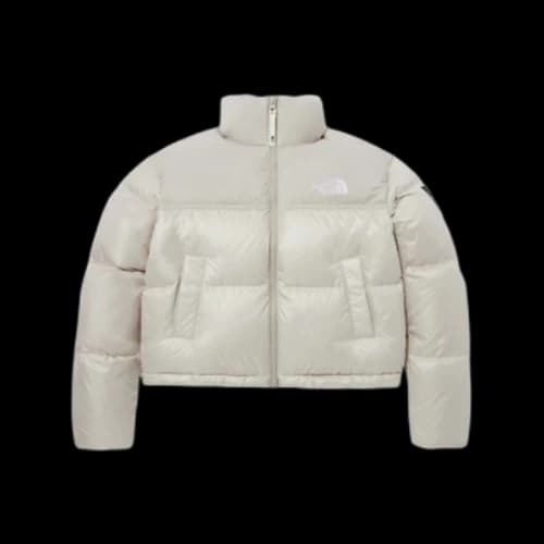 The North Face White Label Novelty Nuptse Down Jacket Asia Sizing 'Cream Beige' (Women's)