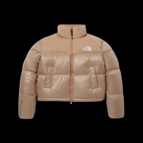 The North Face White Label Novelty Nuptse Down Jacket Asia Sizing 'Beige Brown' (Women's)
