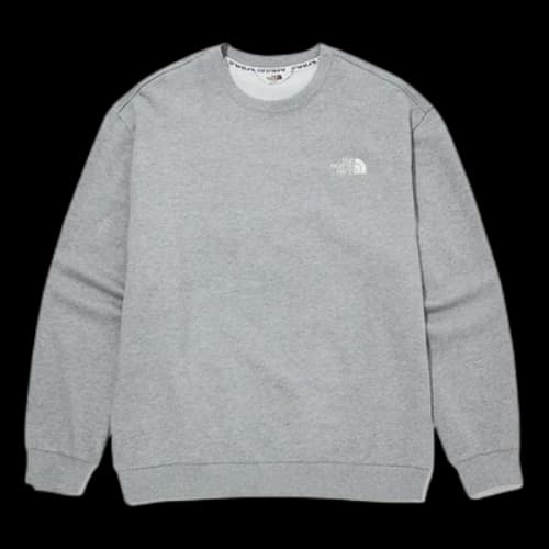 THE NORTH FACE Logo Cotton Basic Sweater 'Grey'