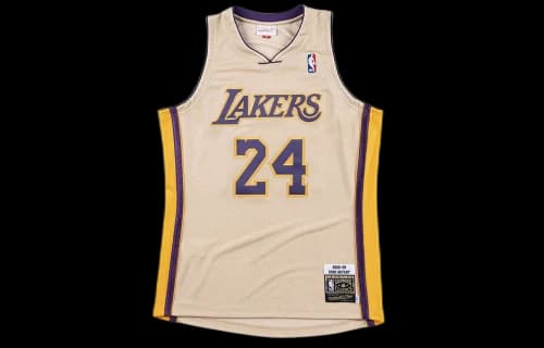 Mitchell & Ness NBA Premium Gold Jersey Los Angeles Lakers 2008-09 Kobe Bryant 'Beige'